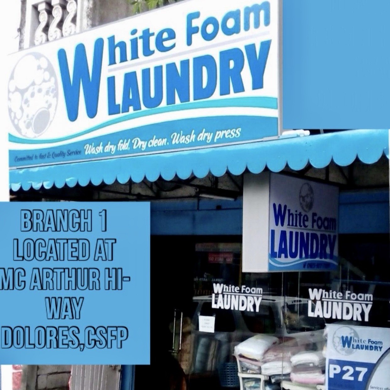White Foam Laundry